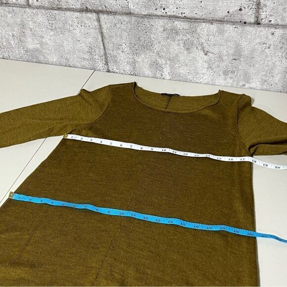 eileen Fisher Shift Dress 100% Merino Wool Dress Sweater - Picture 7 of 9